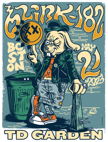 Boston blink 182 Official Tour Poster AP