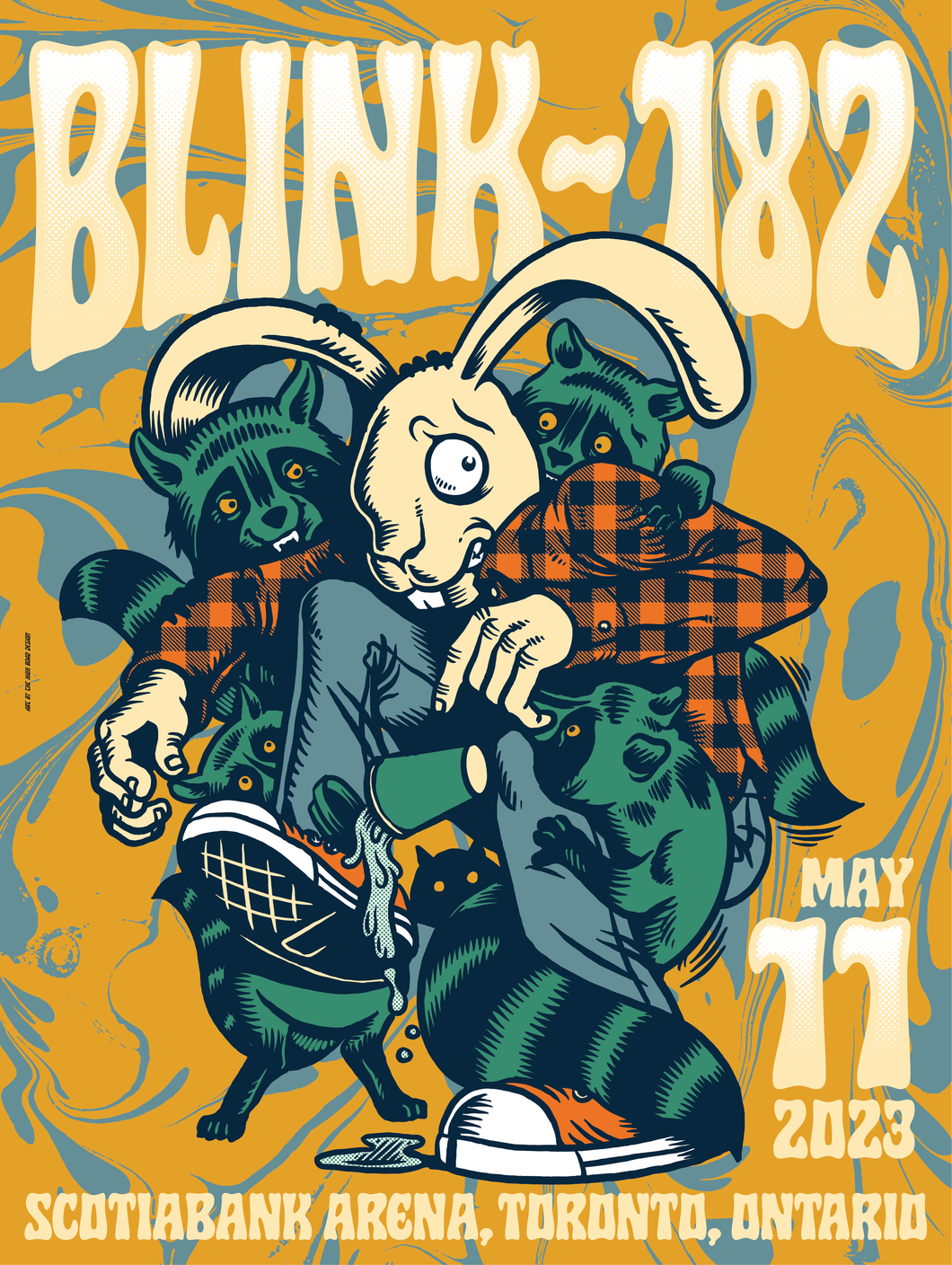 Toronto blink 182 Official Tour Poster AP
